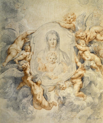 Image of the Virgin Portrayed with Angels