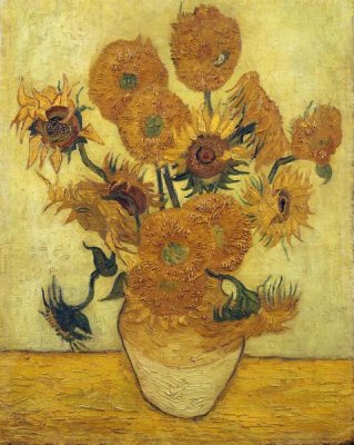 Vase with Fifteen Sunflowers, 1889