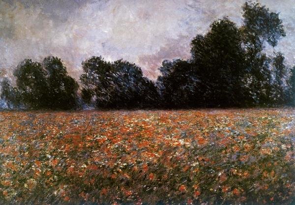 Claude Monet - Field of Wild Poppies - Art Print - Global Gallery